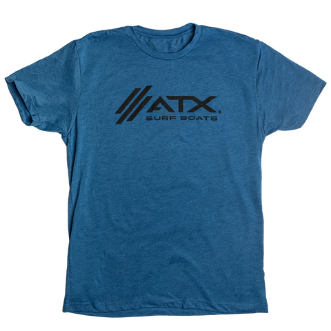 ATX Logo Tee - Blue w/Black Logo