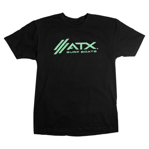 ATX Logo Tee - Black w/Mint Logo