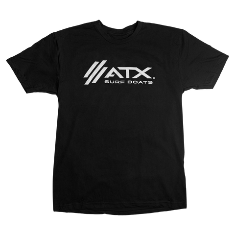 ATX Logo Tee - Black w/White Logo