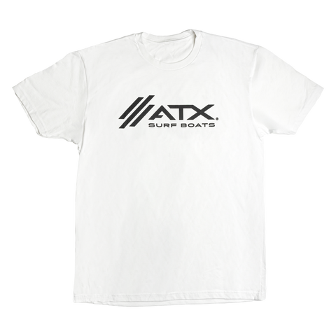 ATX Logo Tee - White w/Black Logo