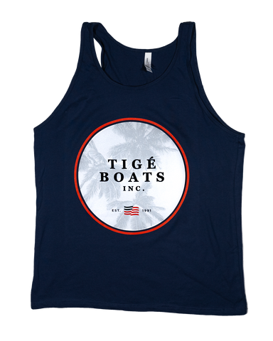 Tige Red, White and Palms Tank Top